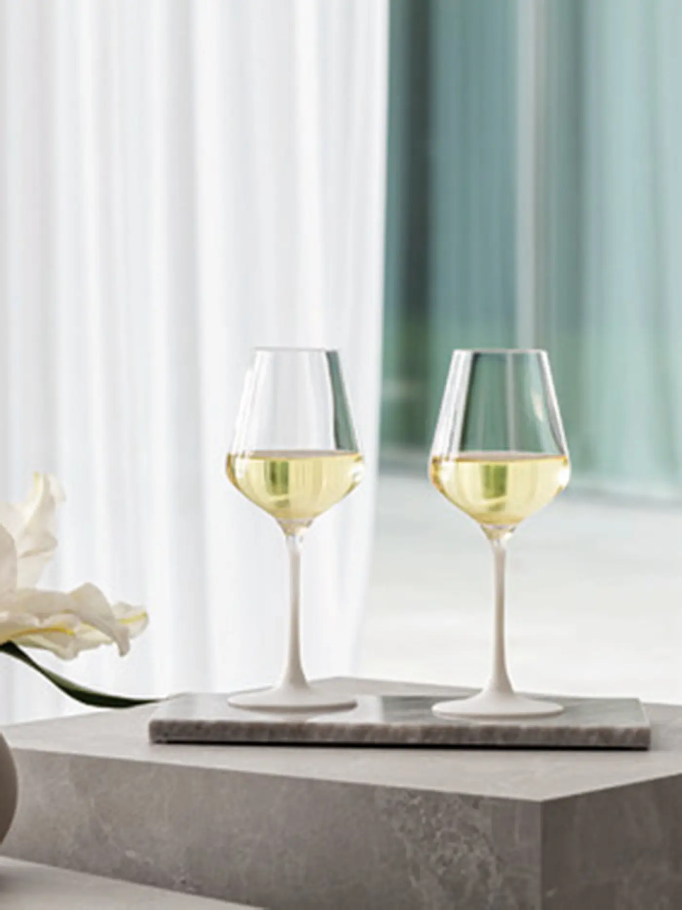 VILLEROY & BOCH | Weissweinglas Manufacture Rock 4er 380ml | weiss